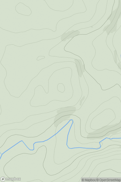 Thumbnail image for Cats Craig [Tomintoul to Banff] showing contour plot for surrounding peak